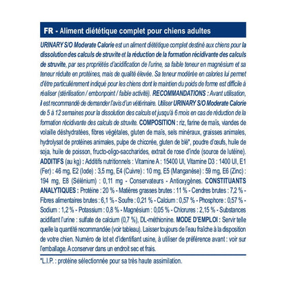 Royal Canin Veterinary Urinary S/0 Moderate Calorie - aliment chien