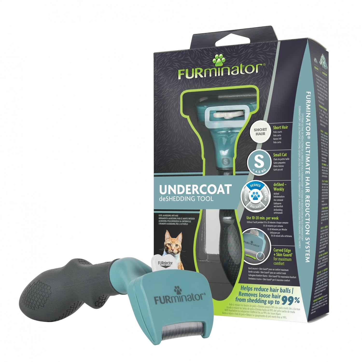 Brosse Furminator poils courts chien