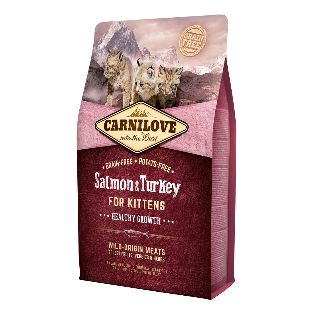 Carnilove Healthy Growth saumon &amp; dinde - croquettes chaton