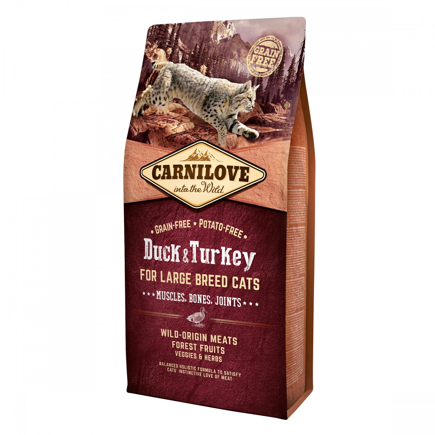Carnilove grande race canard &amp; dinde - croquettes chat