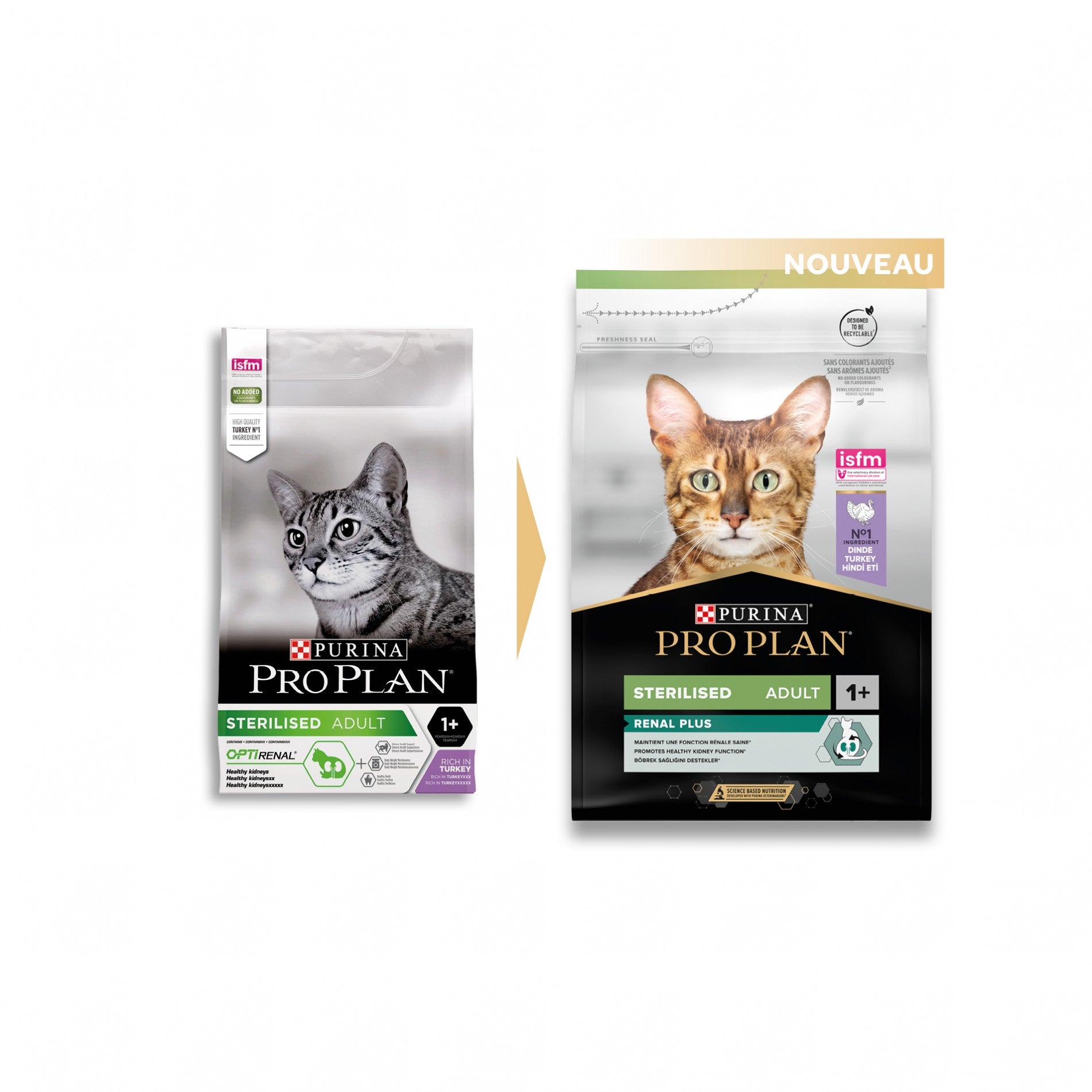 Pro Plan Renal Plus Sterilised Adult à la dinde - croquettes chat