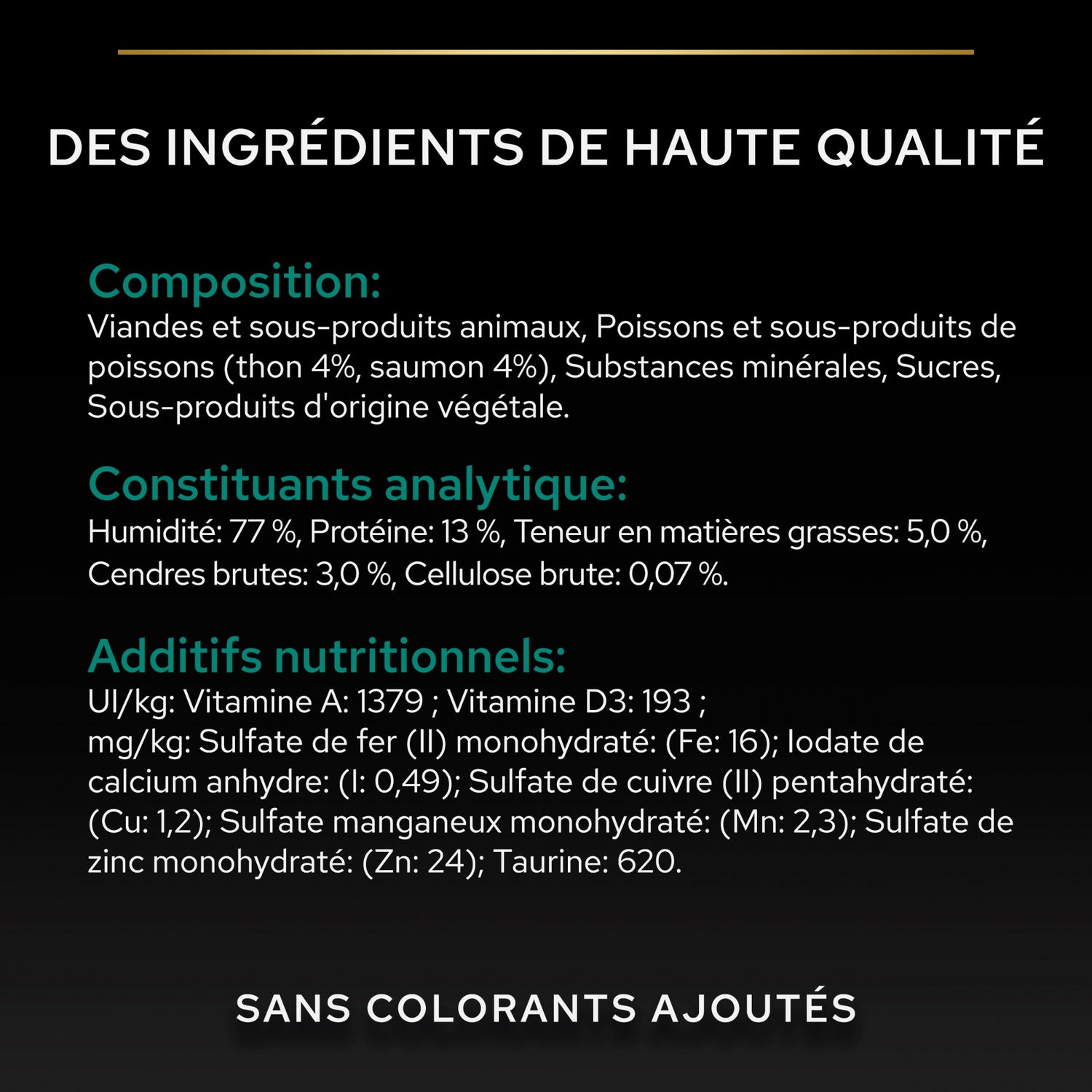 Pro Plan Sterilised thon et saumon - pâtées pour chat