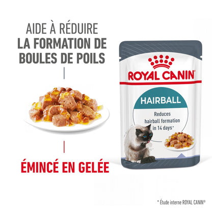 ROYAL CANIN Hairball Care en Gelée – Pâtée pour chat