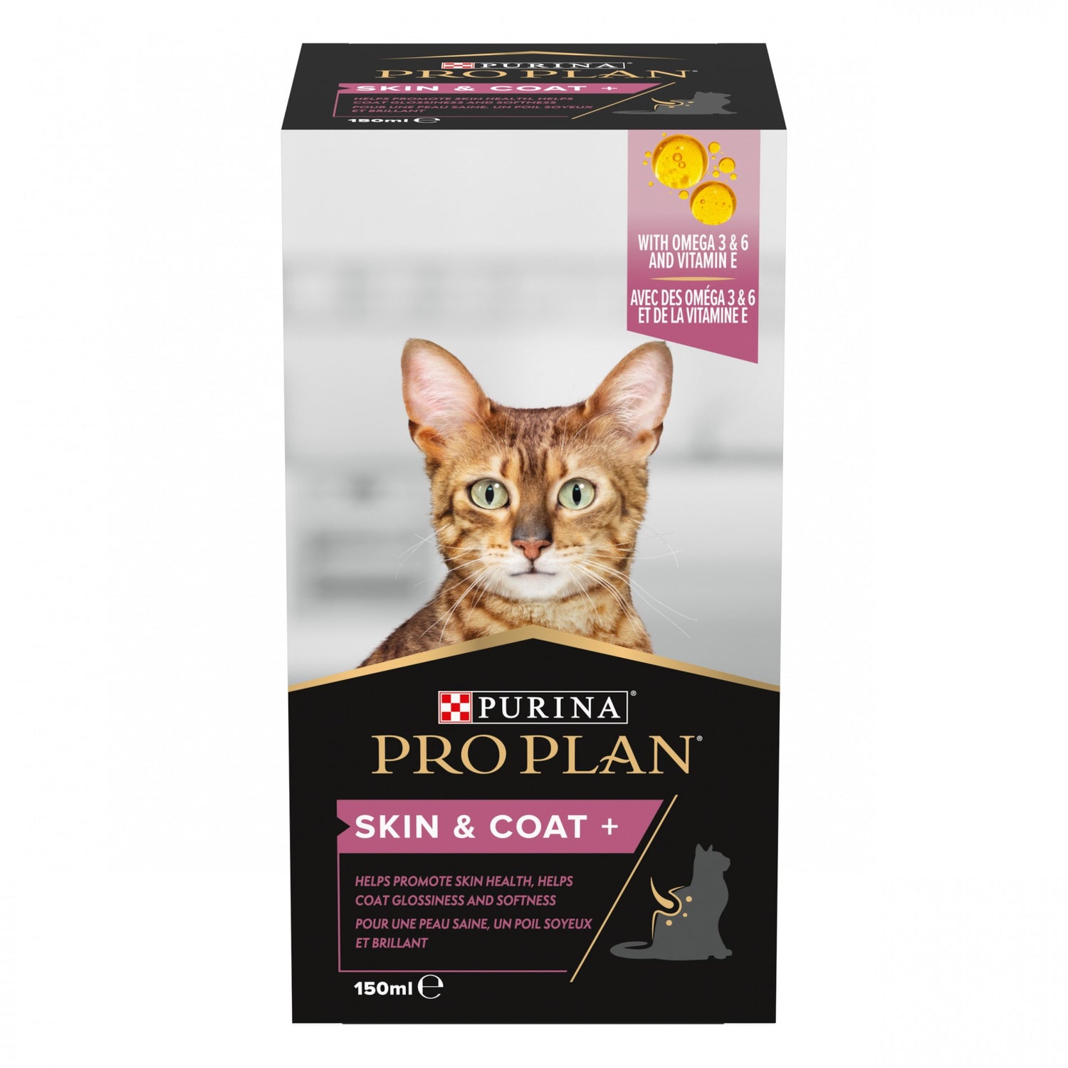 Pro Plan Skin &amp; Coat+ en huile aliment complémentaire chat