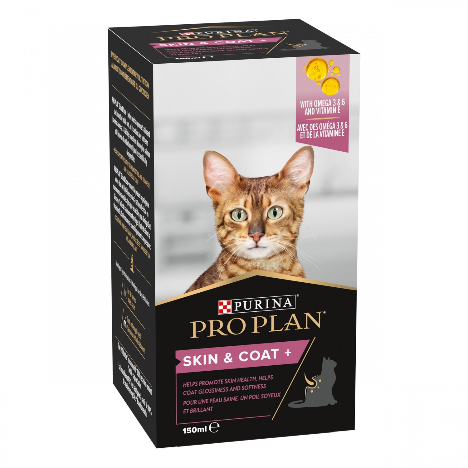 Pro Plan Skin &amp; Coat+ en huile aliment complémentaire chat