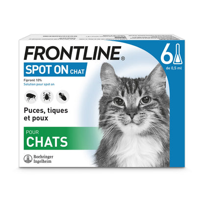 Pipettes Frontline Spot-On chat