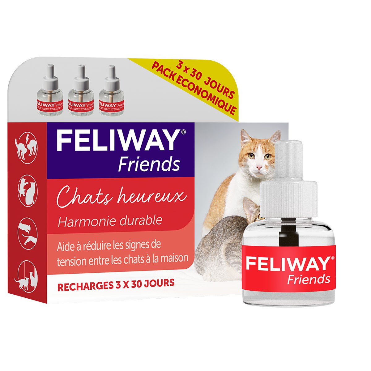 Feliway Friends diffuseur et recharges chat