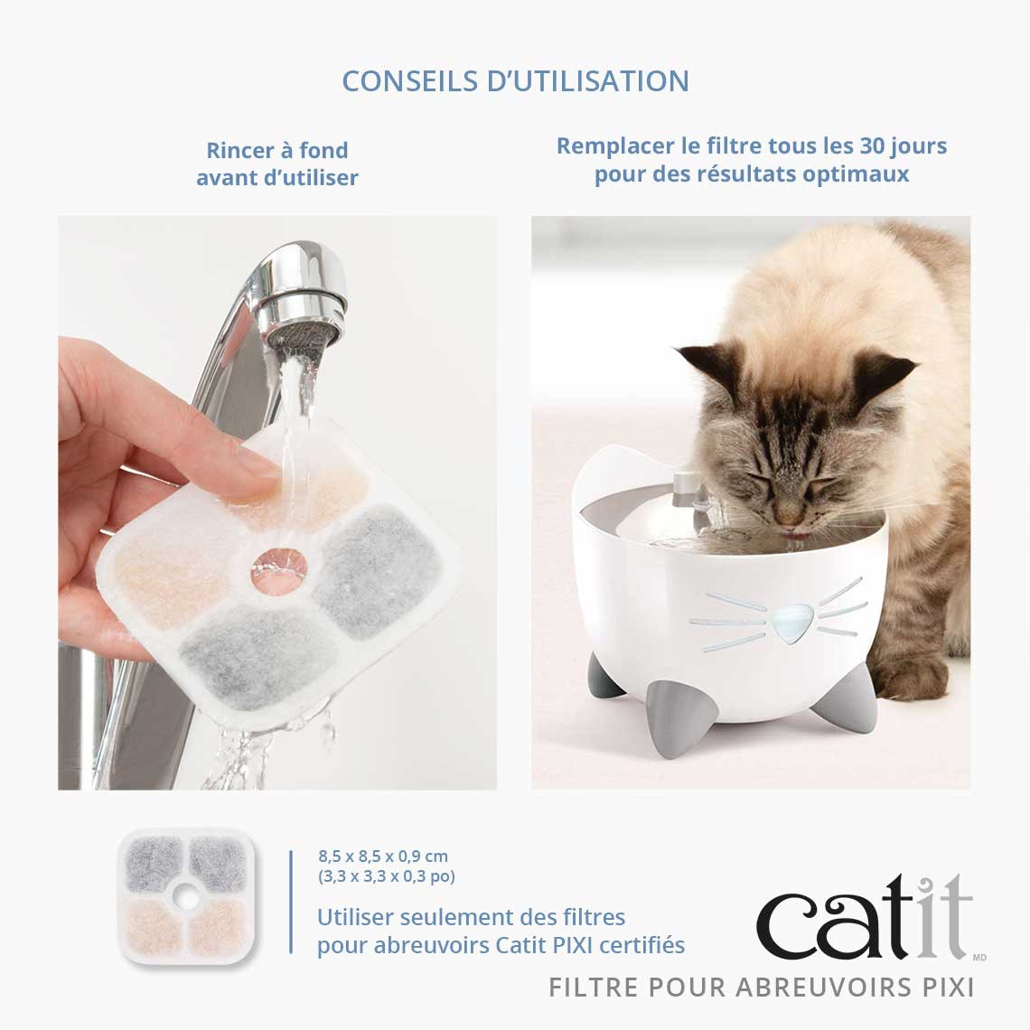 Filtres pour fontaines Pixi
