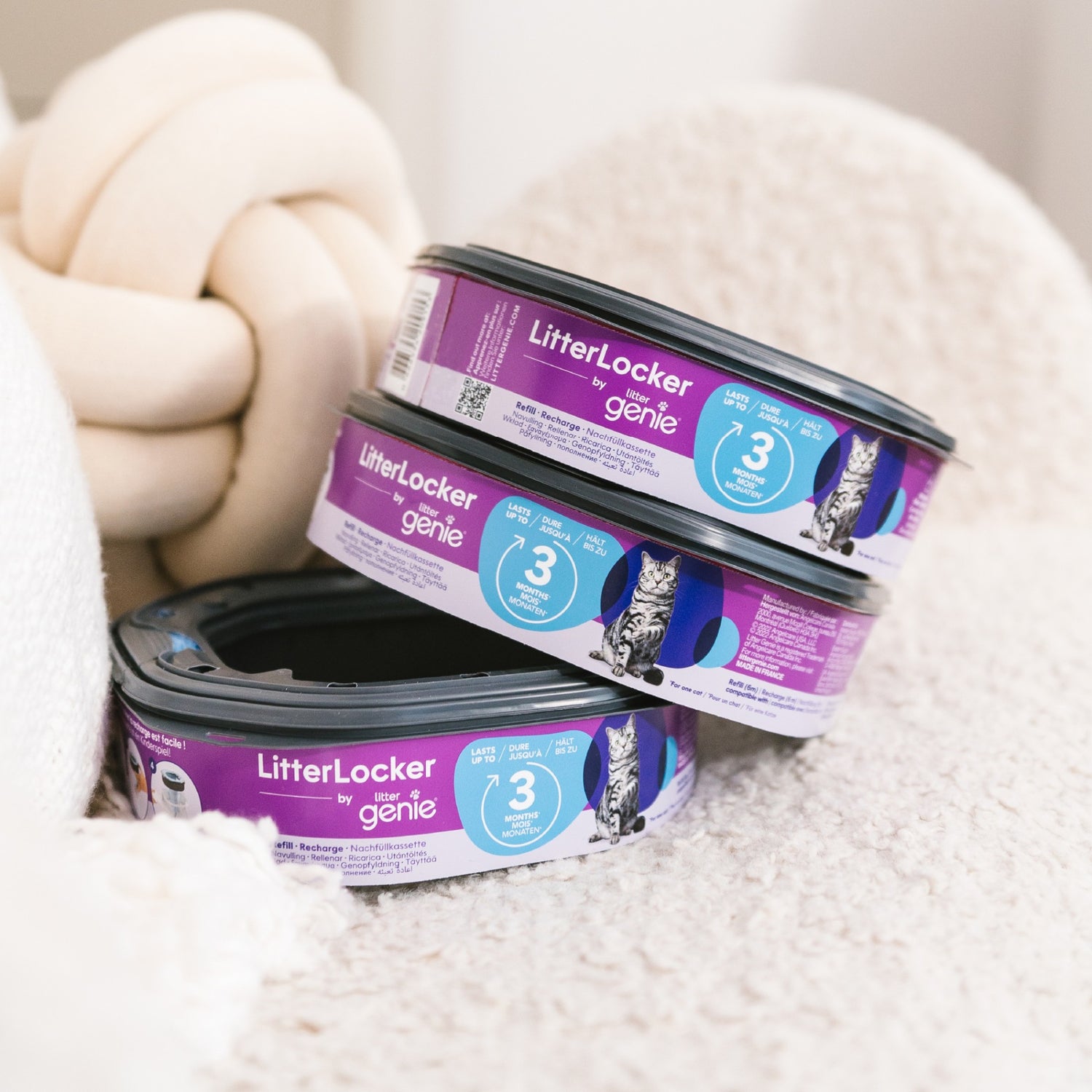 Recharge pour poubelle Litter Locker Fashion &amp; Litter Genie - chat
