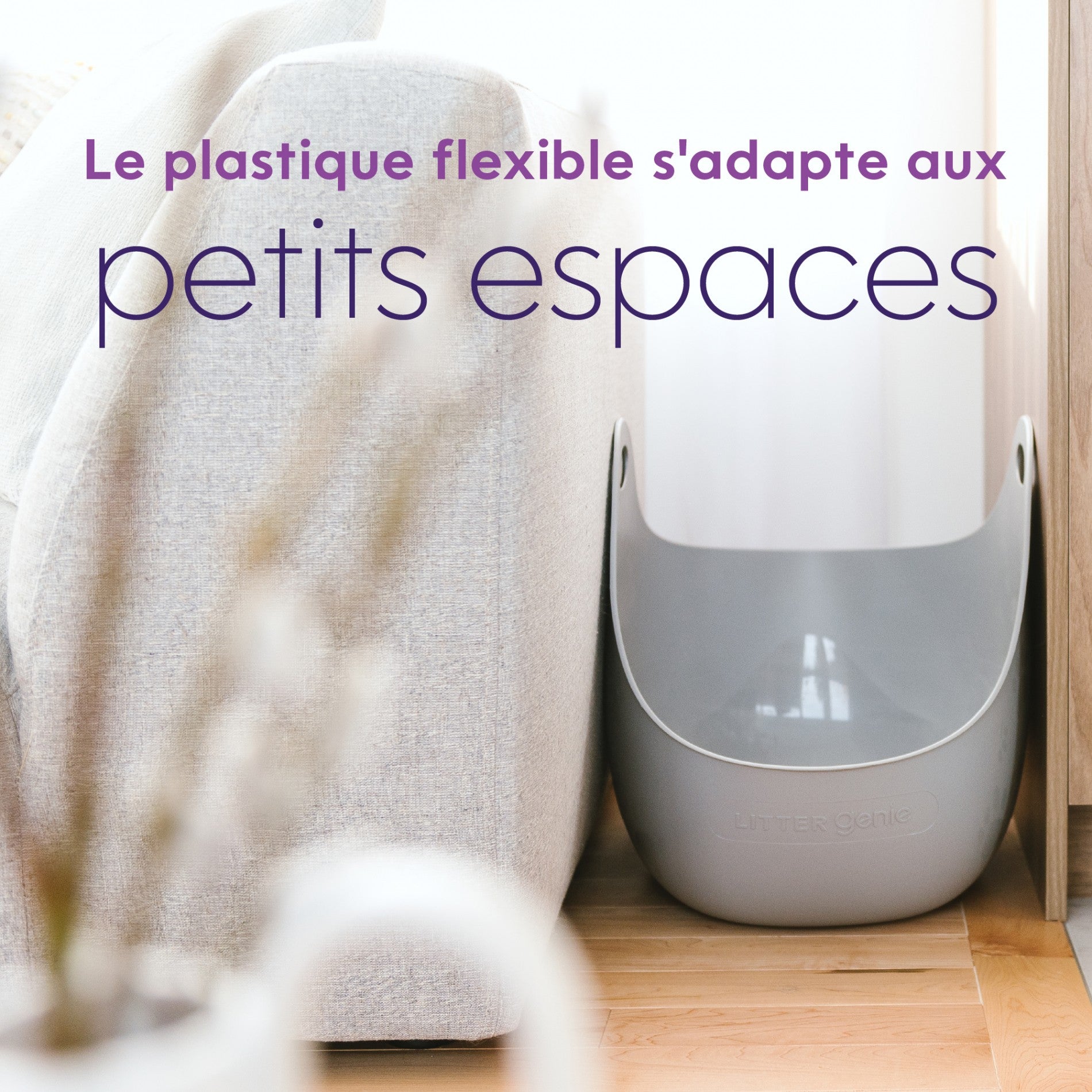 Bac à litière Litter Genie avec pelle - Gris