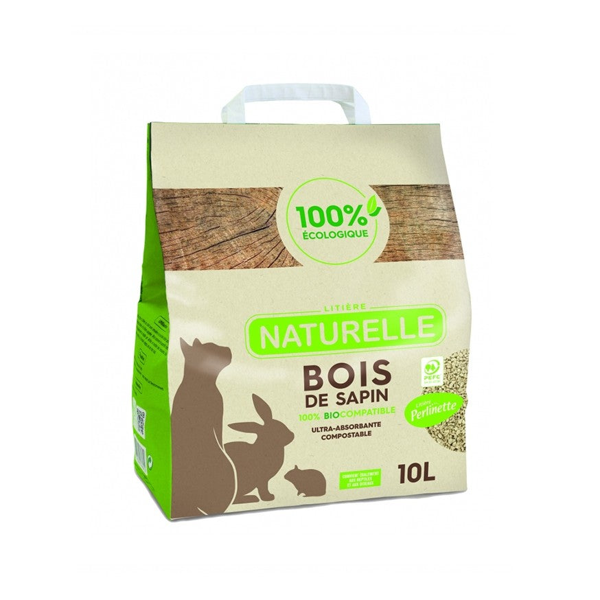 Litière Perlinette - bois de sapin - chat, lapin, rongeur