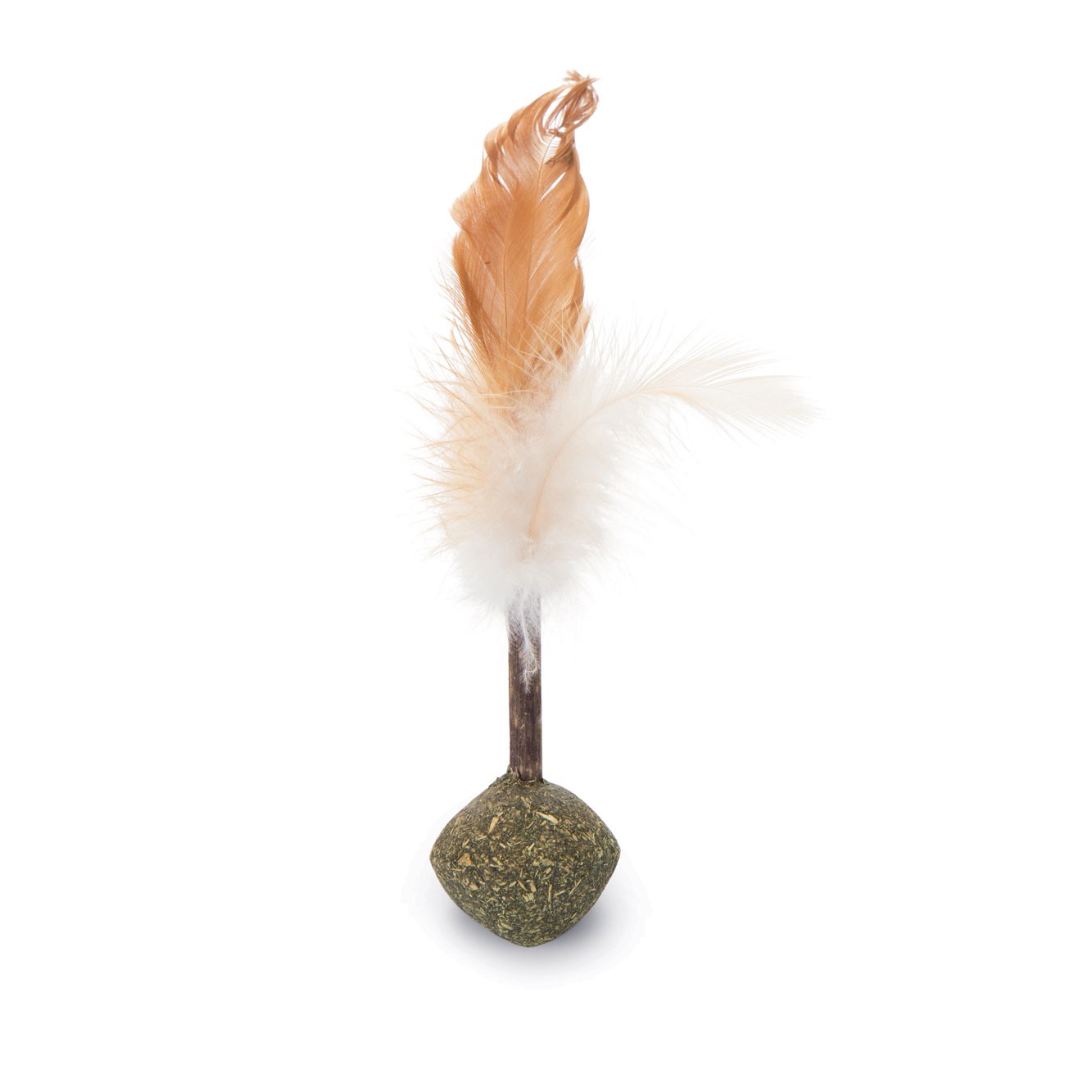 Balle à plumes avec matatabi chat