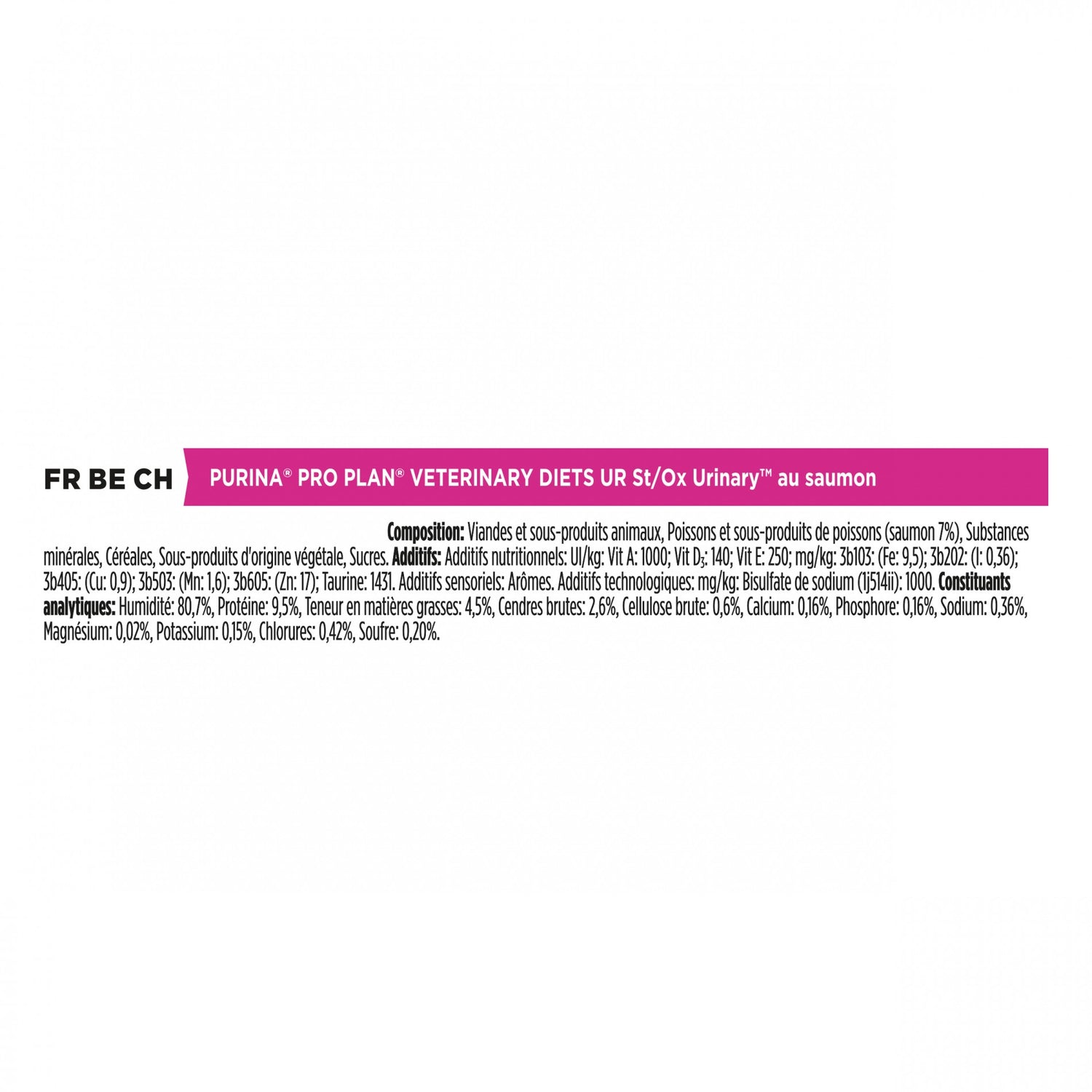Pro Plan Veterinary Diets UR St/Ox Urinary – pâtée en bouchées chat