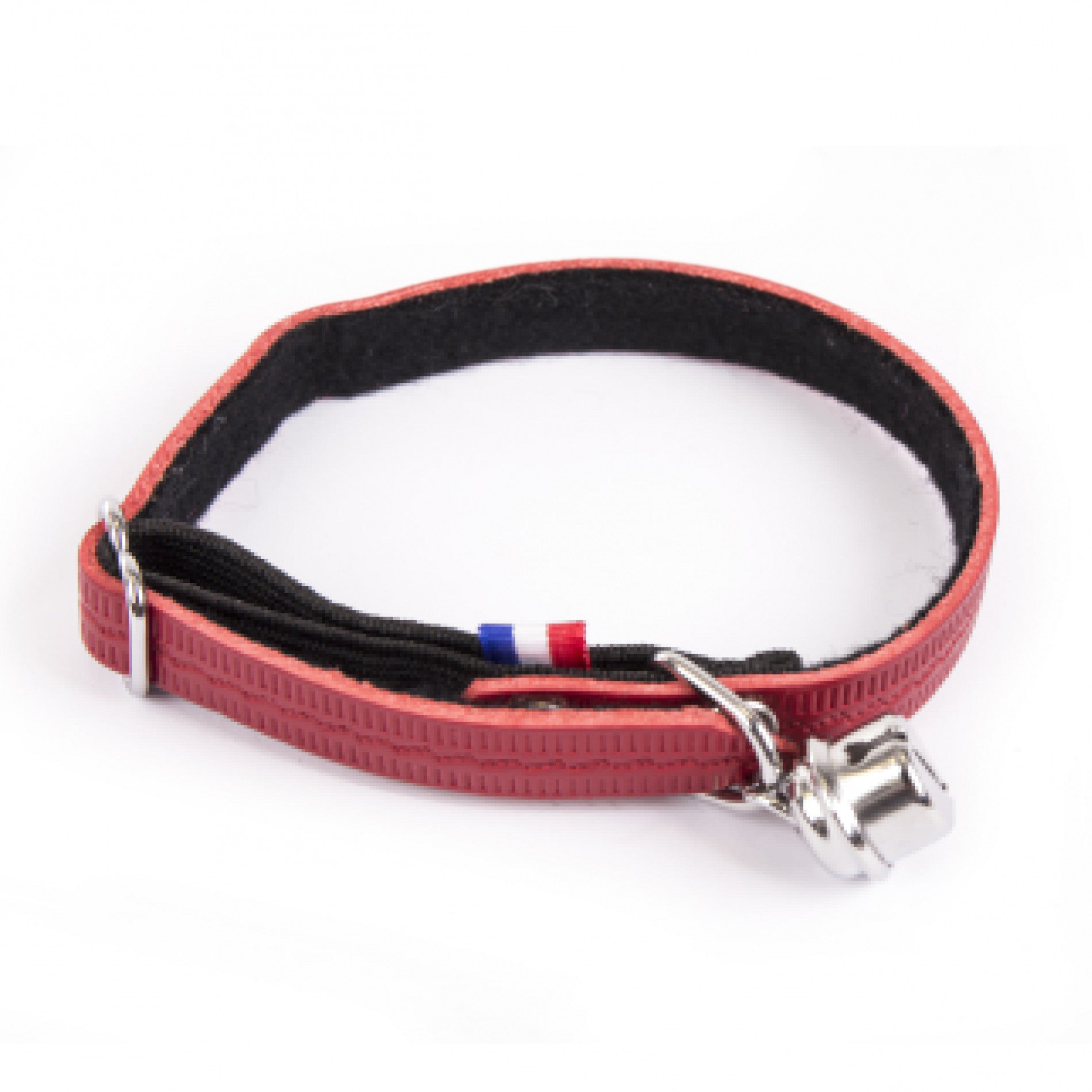 Collier en cuir Farandole – Rouge chat, chien