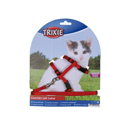 Parure laisse et harnais Kitty chaton