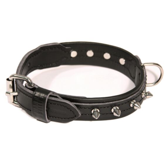 Collier en cuir à picot