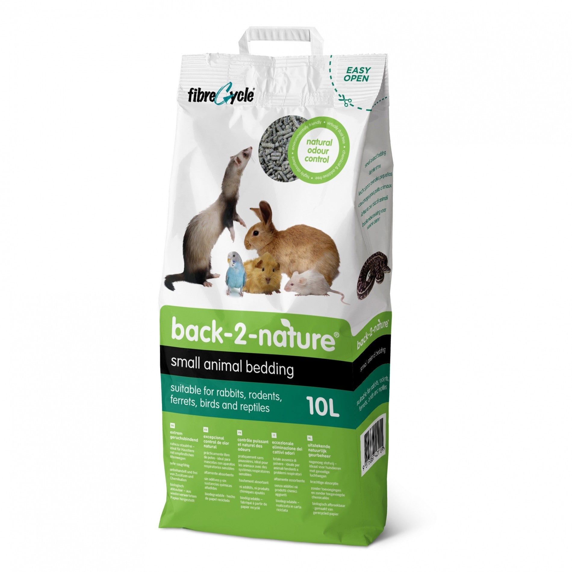 Litière Back-2-nature en cellulose lapin, rongeur, oiseau