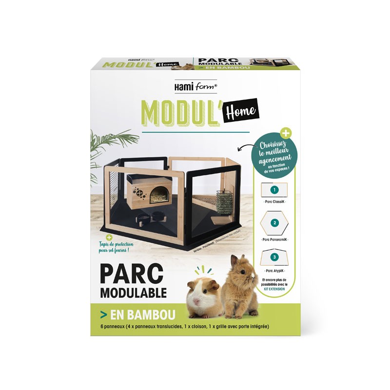 Modul’Home parc avec tapis de protection - lapin, rongeur