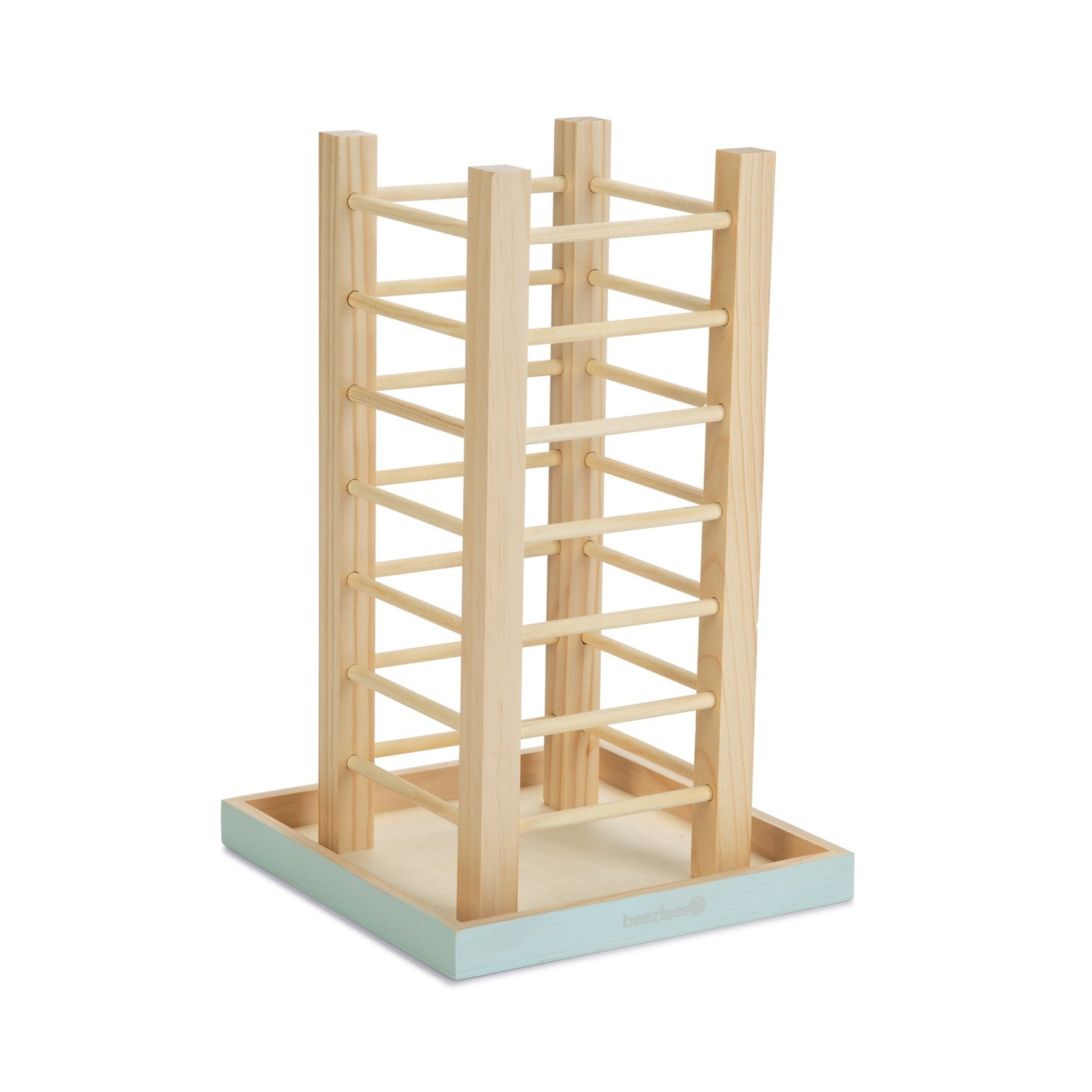 Tour râtelier beige &amp; bleu Denga lapin, rongeur