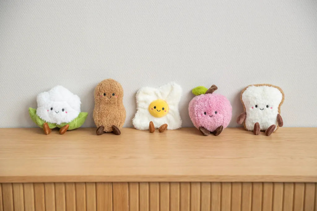 Jouet peluche oeuf au plat XXL - Chat