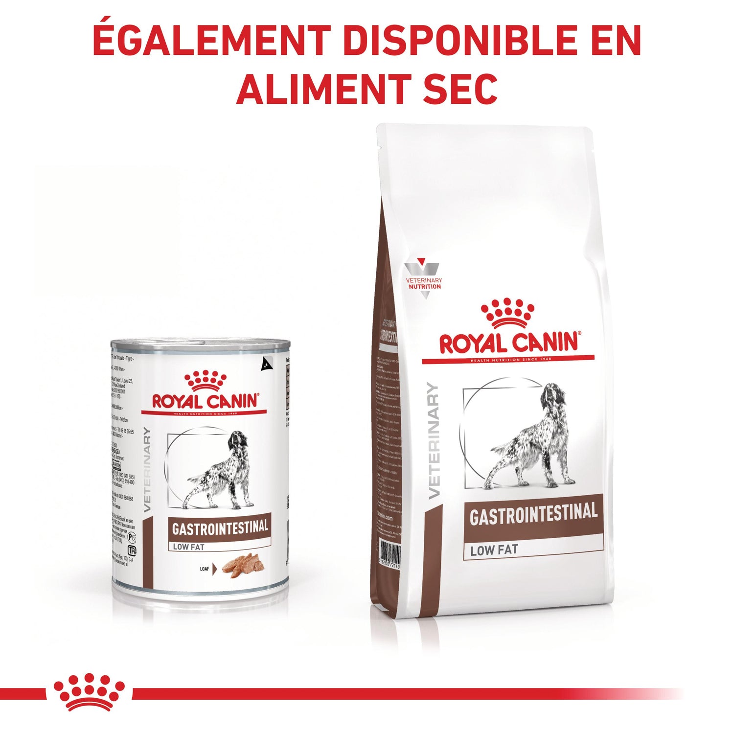 Royal Canin Veterinary Gastrointestinal Low Fat en mousse - pâtée chien