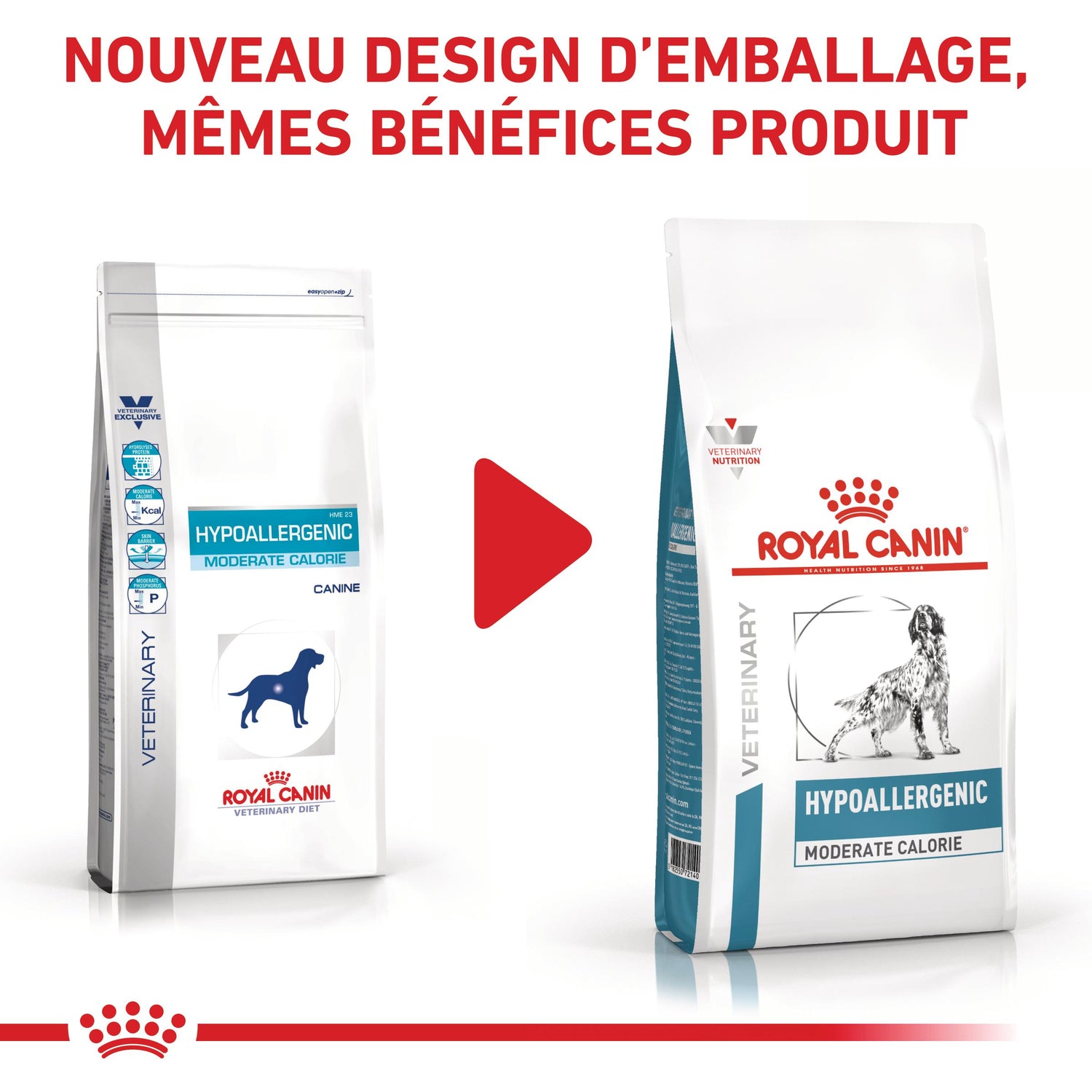 Royal Canin Veterinary Hypoallergenic Moderate Calorie - croquettes chien