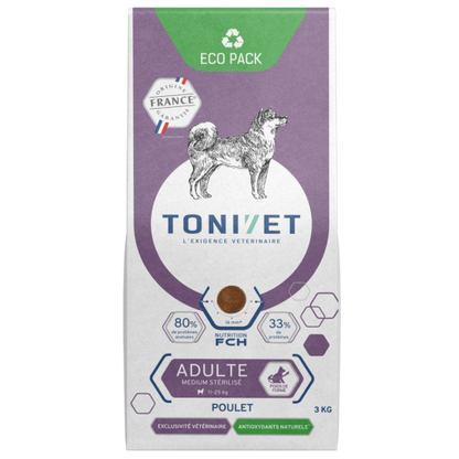 TONIVET Adulte Medium Stérilisé Croquette Pour Chien