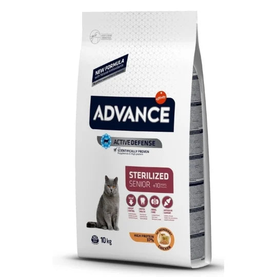 Advance Chat Senior +10 Sterilisé Poulet