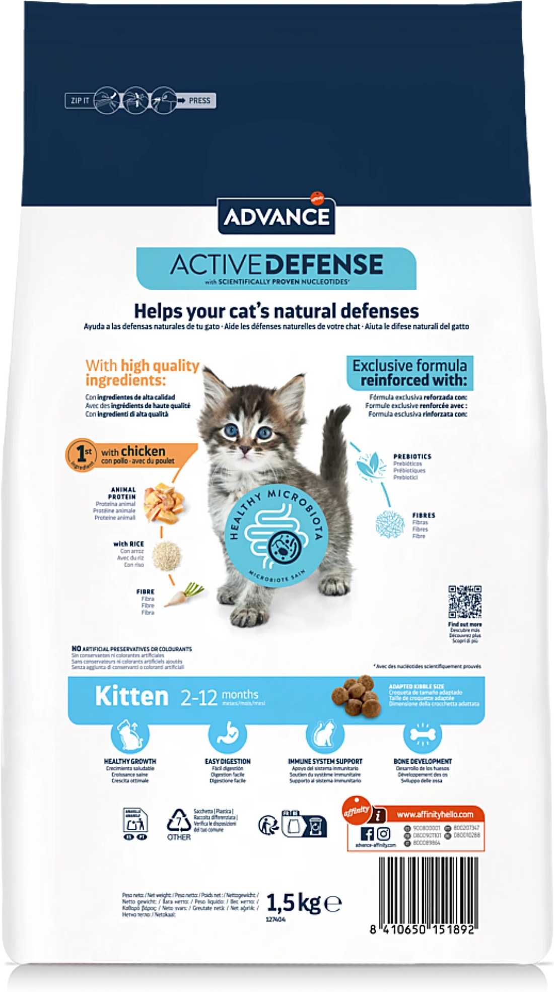 Advance chat croquettes Kitten chaton