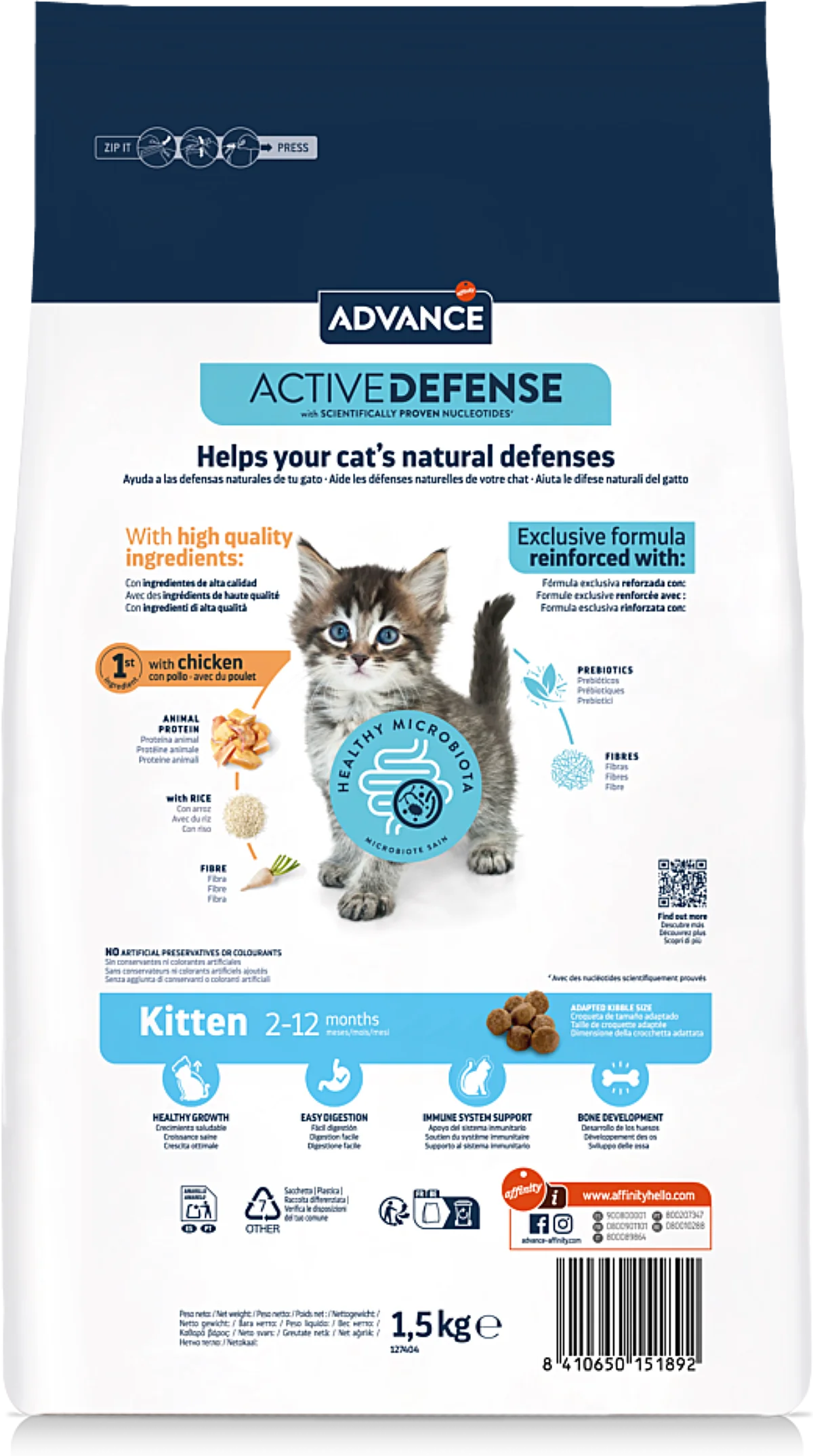 Advance chat croquettes Kitten chaton