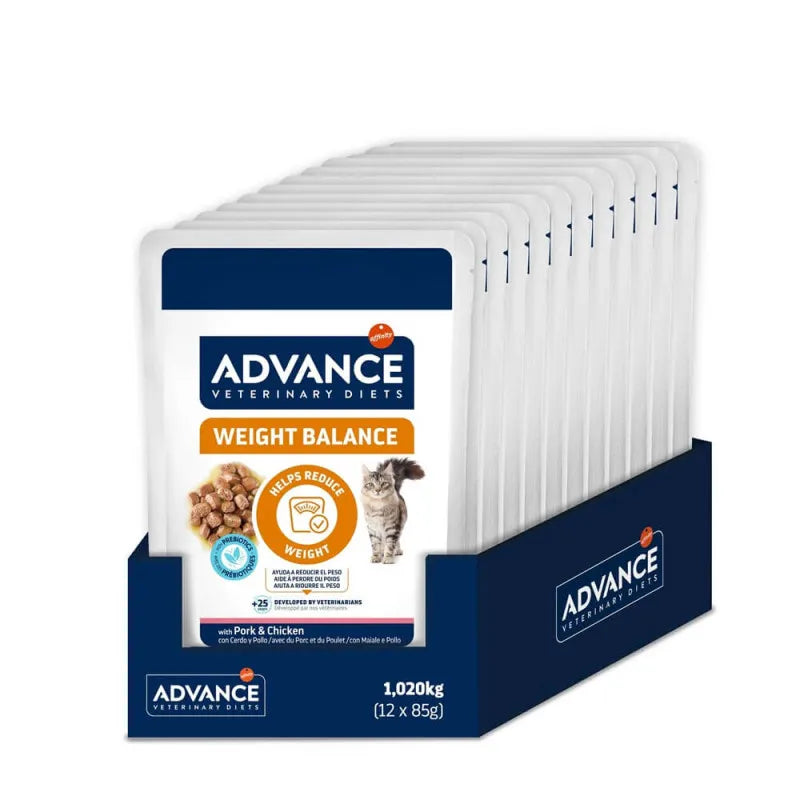 Advance Weight Balance Porc et Poulet Sachet Repas Chat
