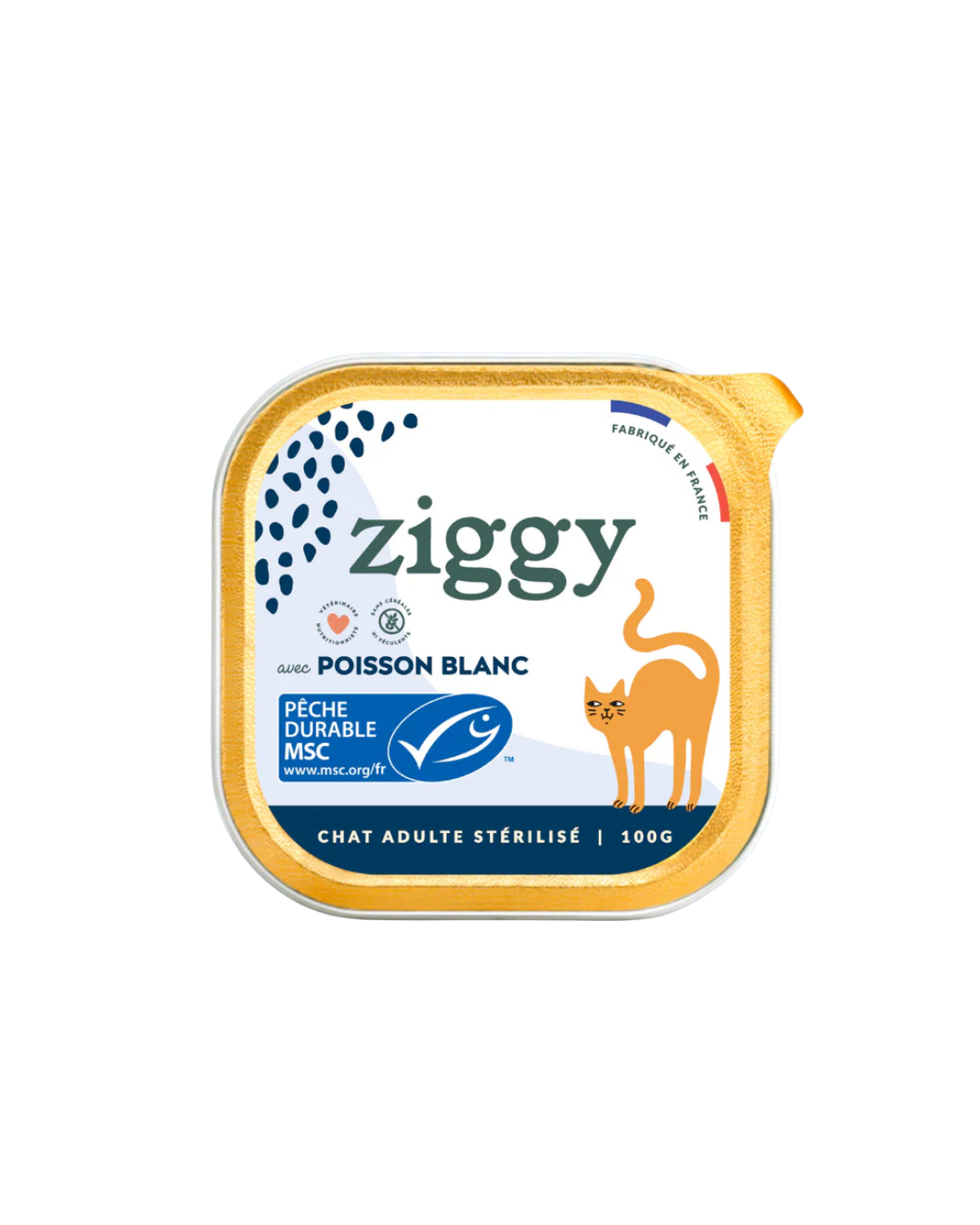 Ziggy Stérilisés Saveur Poisson  Pâtée Pour Chats