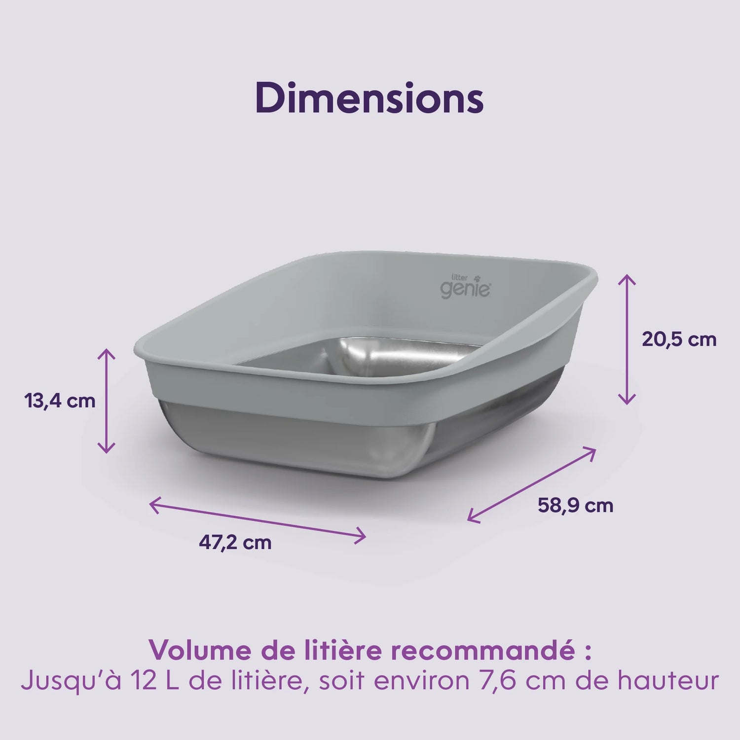 Bac à litière LitterLocker par Litter Genie® Platinum