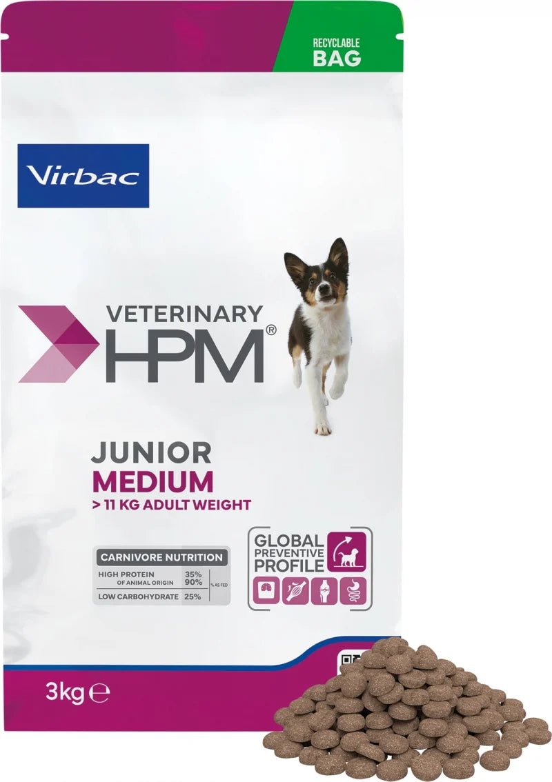 Veterinary HPM Junior Medium Dog - croquettes chiot