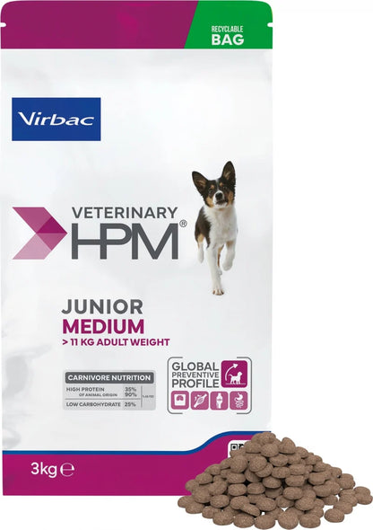 Veterinary HPM Junior Medium Dog - croquettes chiot