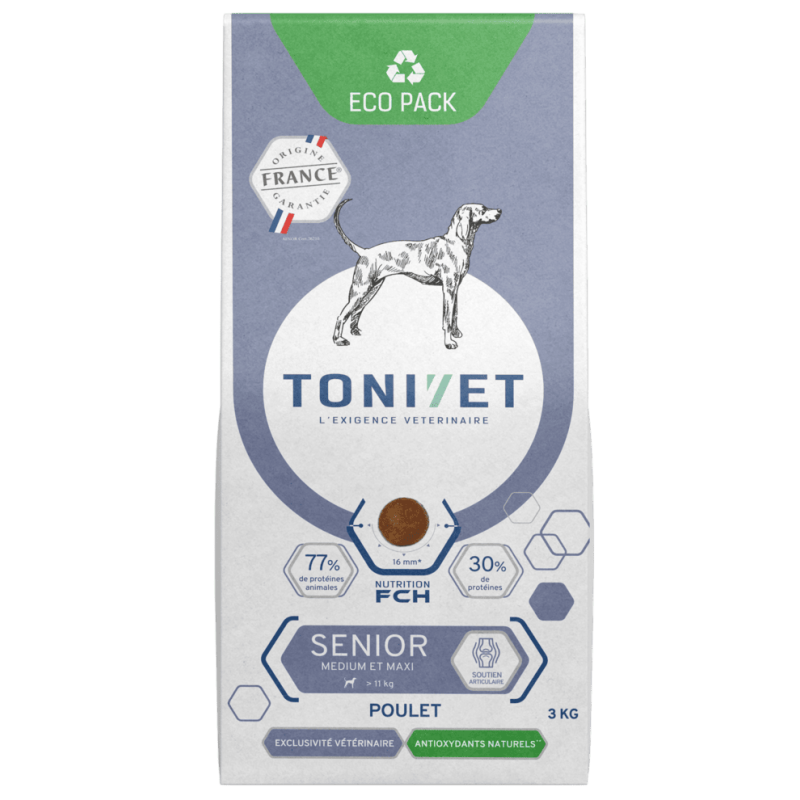TONIVET SENIOR MEDIUM &amp; MAXI -croquettes chien