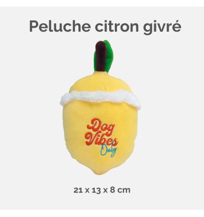 Jouet peluche citron givre - Chien